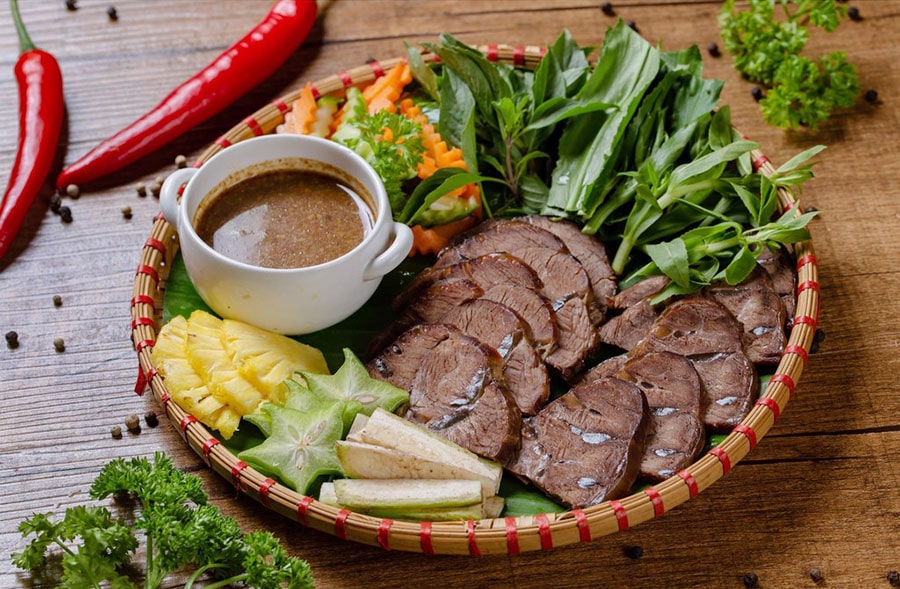 bắp bò ngâm mắm