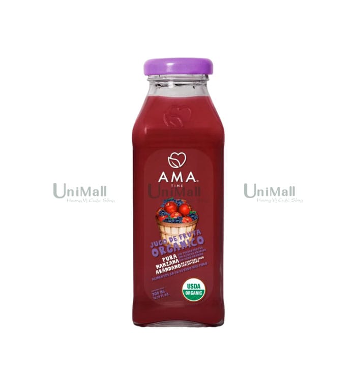 Ama Time Nước Ép Trái Cây Vị Táo Việt Quất Hữu cơ