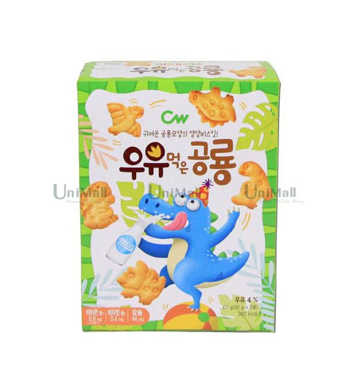 Cheongwoo Jurrasic Dinosaur Kid Biscuits Milk Flavor