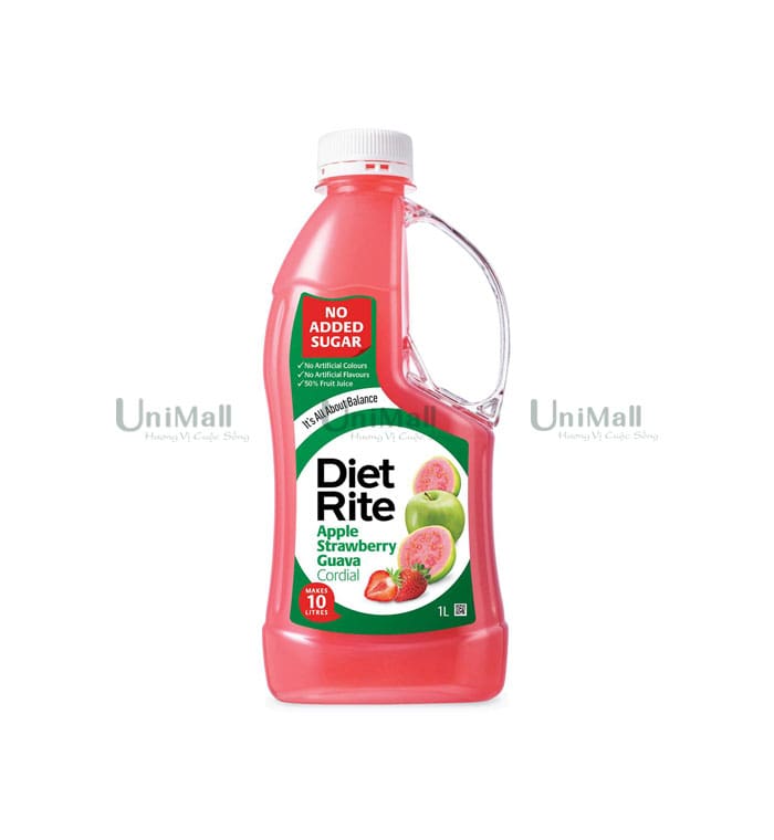Diet Rite - Cordial Apple Strawberry Guava