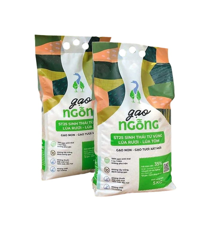 Gạo Sinh Thái Xát Trắng Gạo Ngỗng