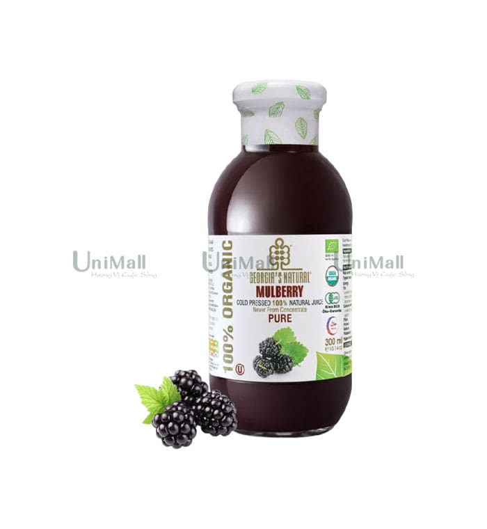 Georgia’s Natural Nước ép mâm xôi đen hữu cơ nguyên chất