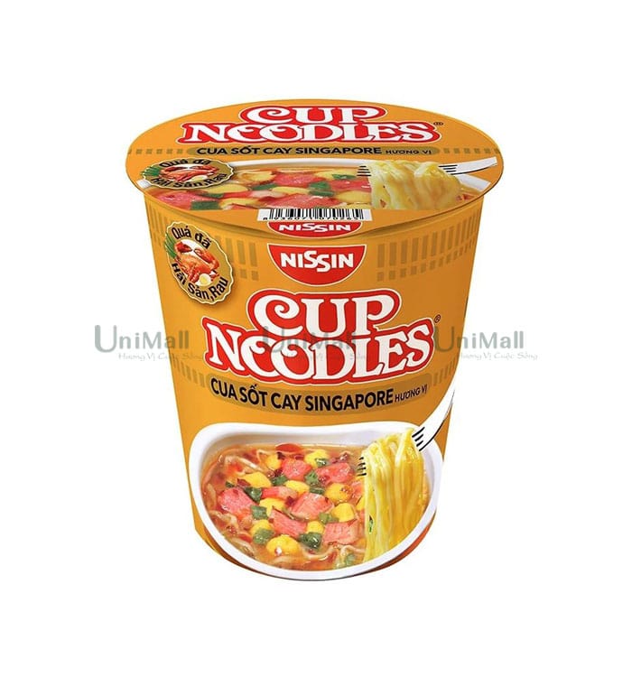 Mì vị cua xốt cay Singapore Nissin