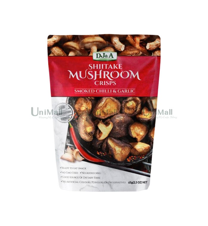 Shiitake Mushroom Crisps Smoked Chilli & Garlic DJ&A