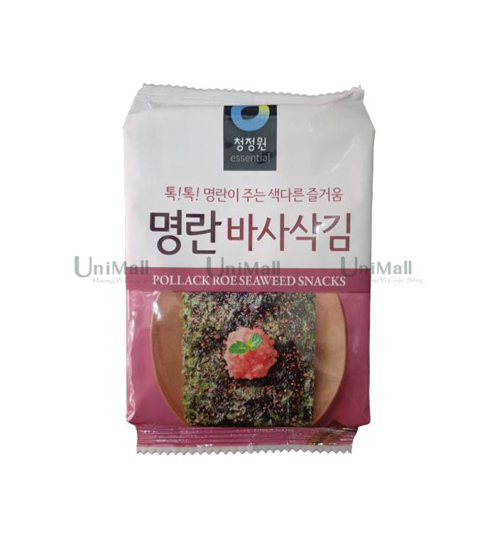 Chungjungone pollack roe flavor seaweed snacks