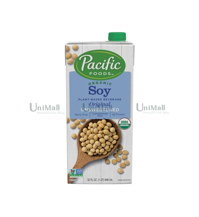 Sữa đậu nành hữu cơ không đường Pacific