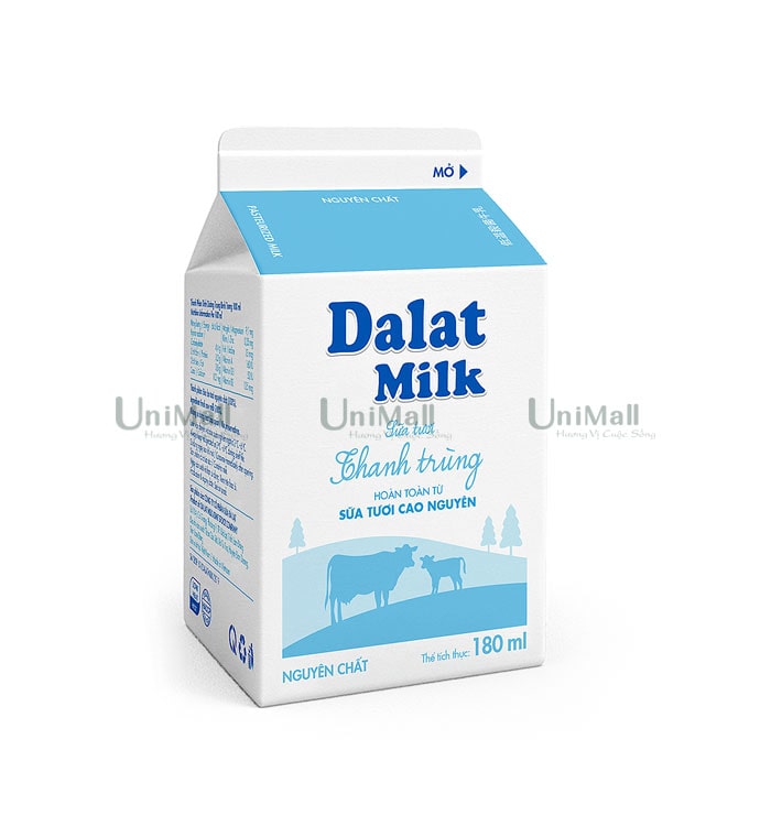 Dalat Milk Unsweetened Pasteurized
