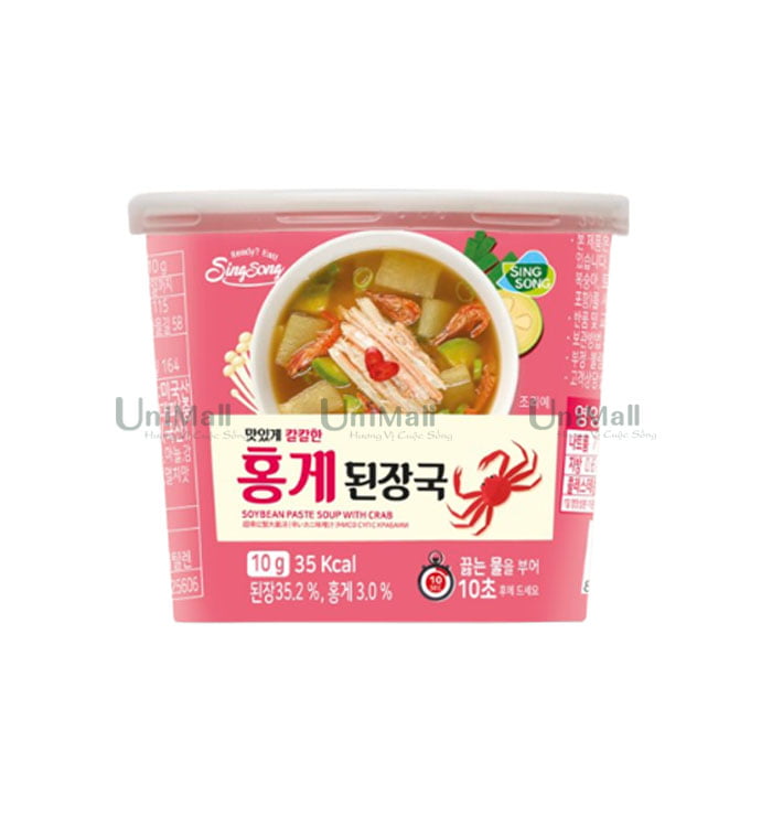 Singsong Soybean paste soup with crab