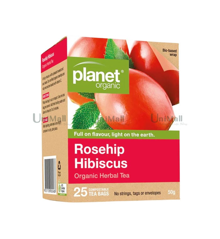 Trà nụ tầm xuân và bụp giấm Planet Organic