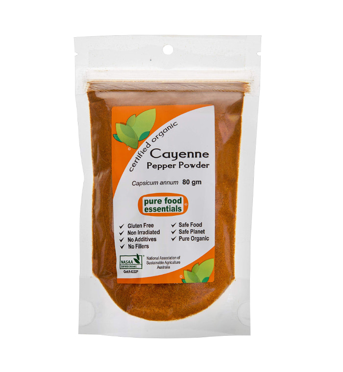 Pure Food Essentials Organic Cayenne Pepper Powder