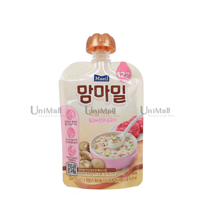 Maeil Mamma Meal Baby Food Mushroom/Beef