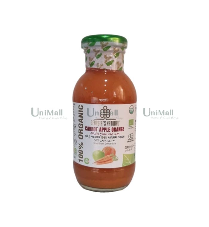 Georgia’s Natural Nước ép hỗn hợp táo cam cà rốt rau củ hữu cơ