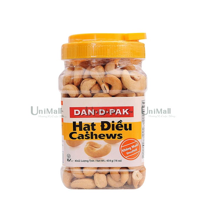 Hạt điều không muối Dan-D-Pak