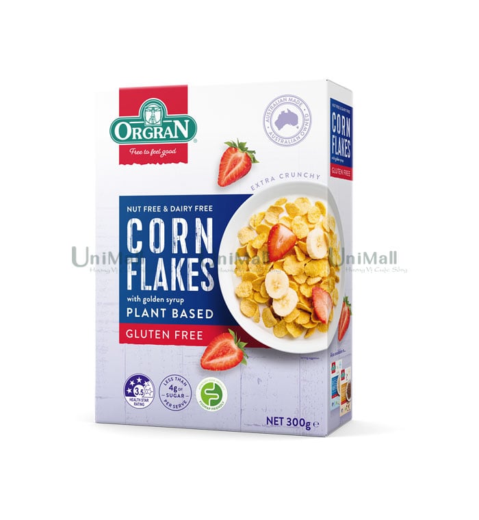 Orgran Corn Flakes Plant Based Cereal