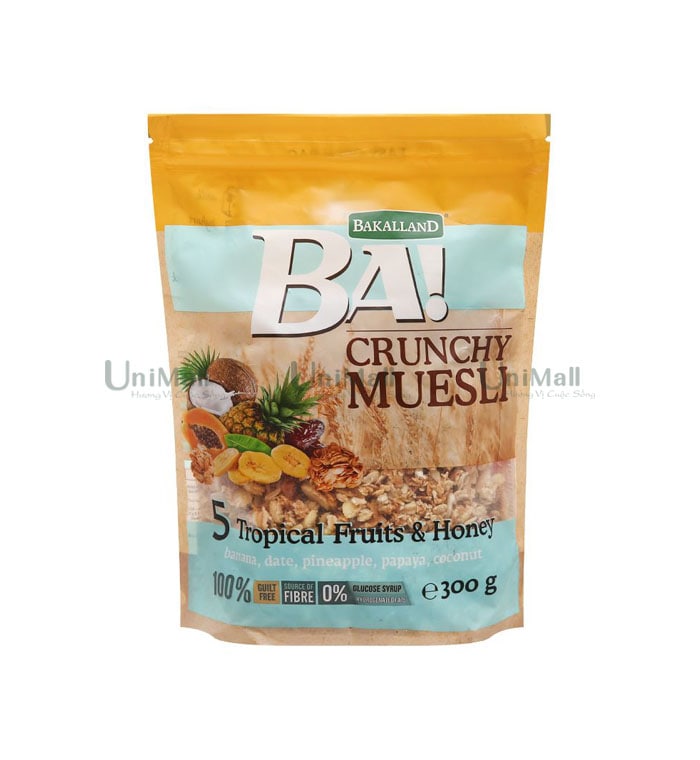 Bakalland Crunchy Muesli 5 Tropical Fruits & Honey