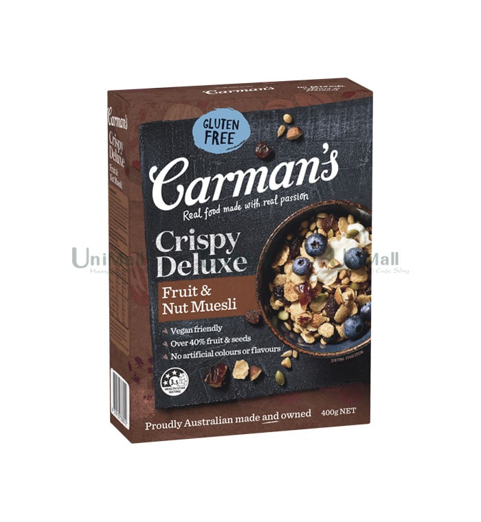 Ngũ cốc Muesli không chứa Gluten Carman's