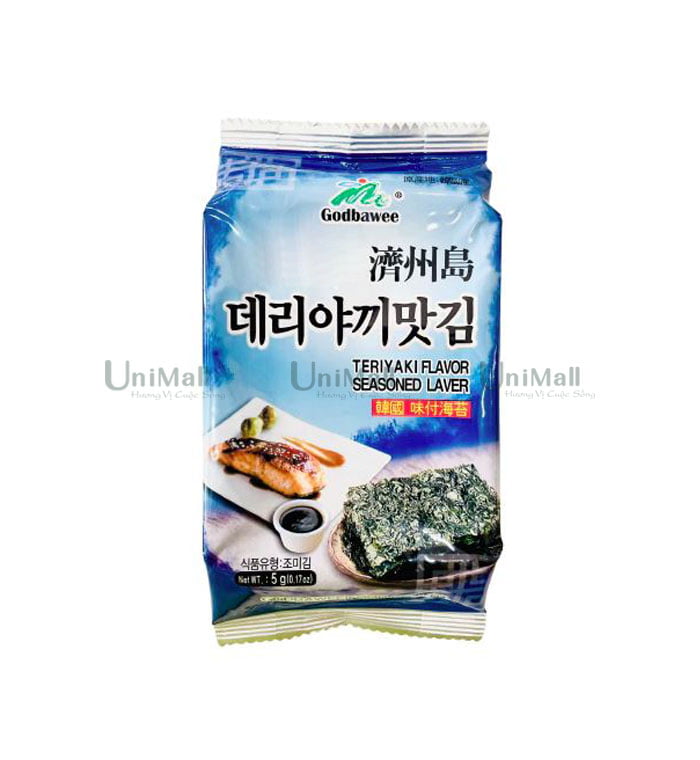 Godbawee Teriyaki flavor seasoned laver