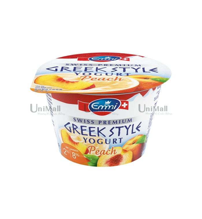 Emmi Swiss Premium Greek Style Yogurt Peach 2%