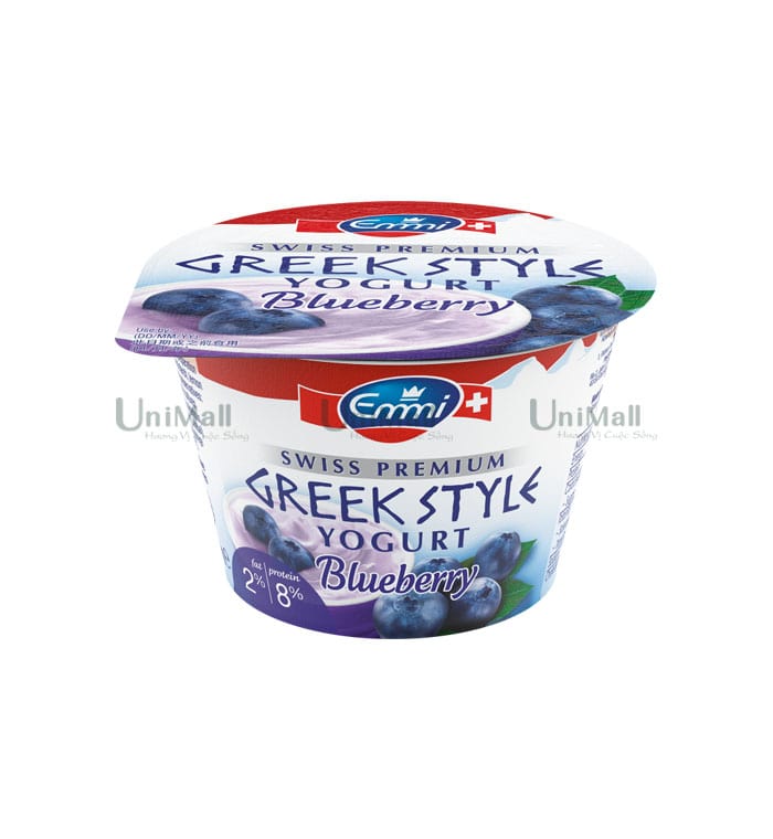 Emmi Swiss Premium Greek Style Yogurt Blueberry 2%