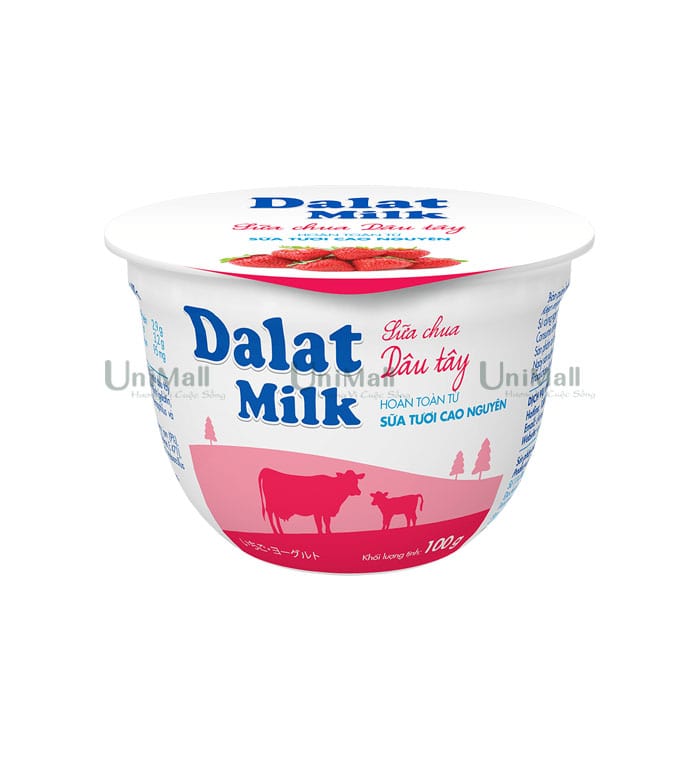 Dalatmilk Sweetened Strawberry Yogurt