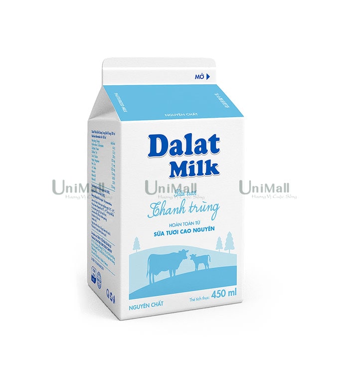 Dalat Milk Unsweetened Pasteurized