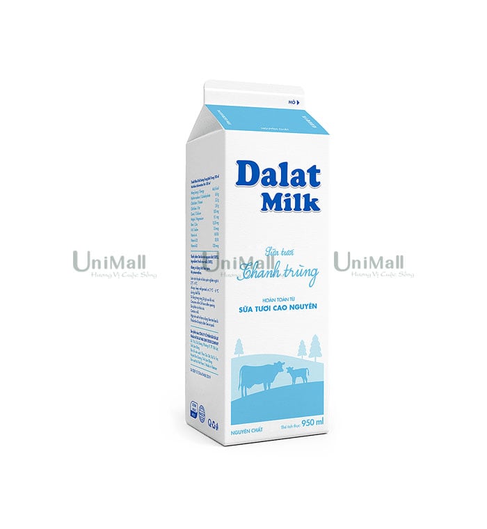 Dalat Milk Unsweetened Pasteurized