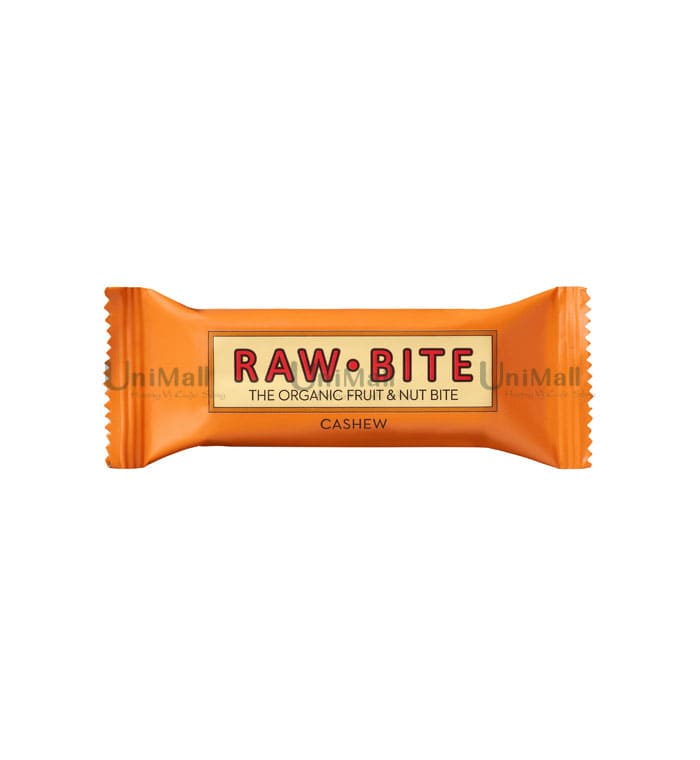 Thanh Dinh Dưỡng Hữu Cơ Từ Hạt Và Trái Cây Vị Hạt Điều Raw Bite
