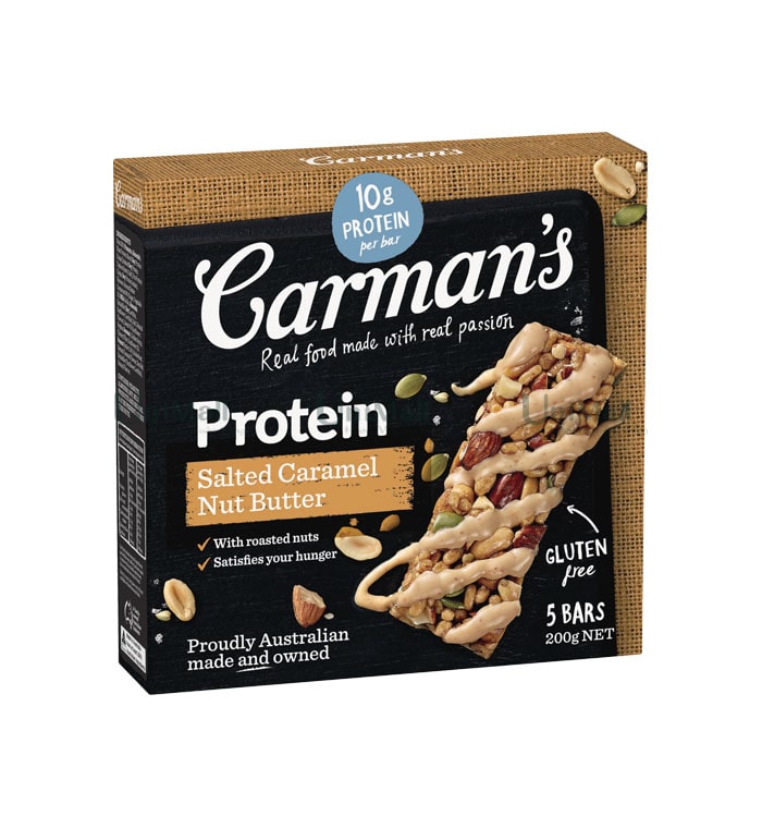 Thanh Dinh Dưỡng Vị Caramel, Muối Và Bơ Carman's