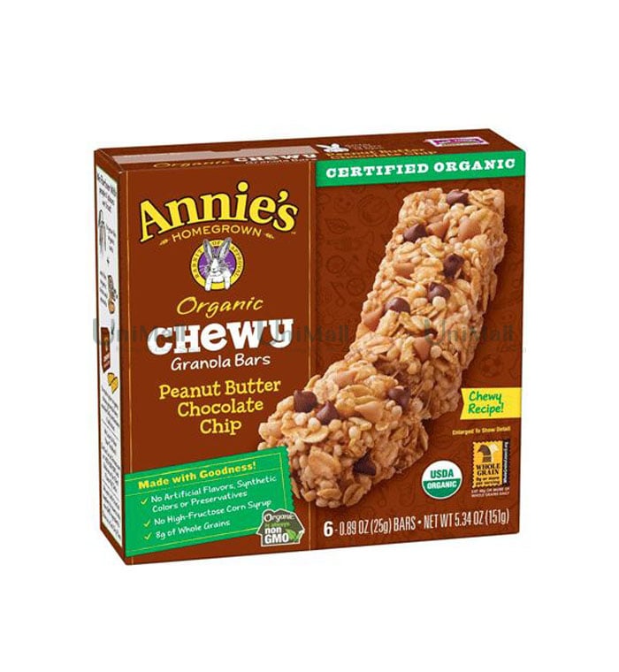 Thanh Ngũ Cốc Hữu Cơ Với Bơ Đậu Phộng & Hạt Socola Annie's