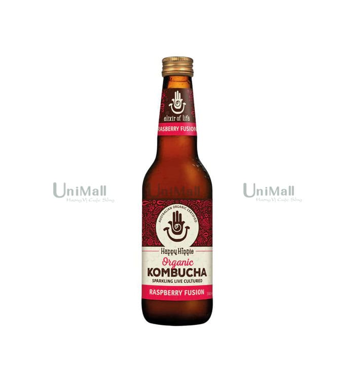 Trà Kombucha vị phúc bồn tử Happy Hippie