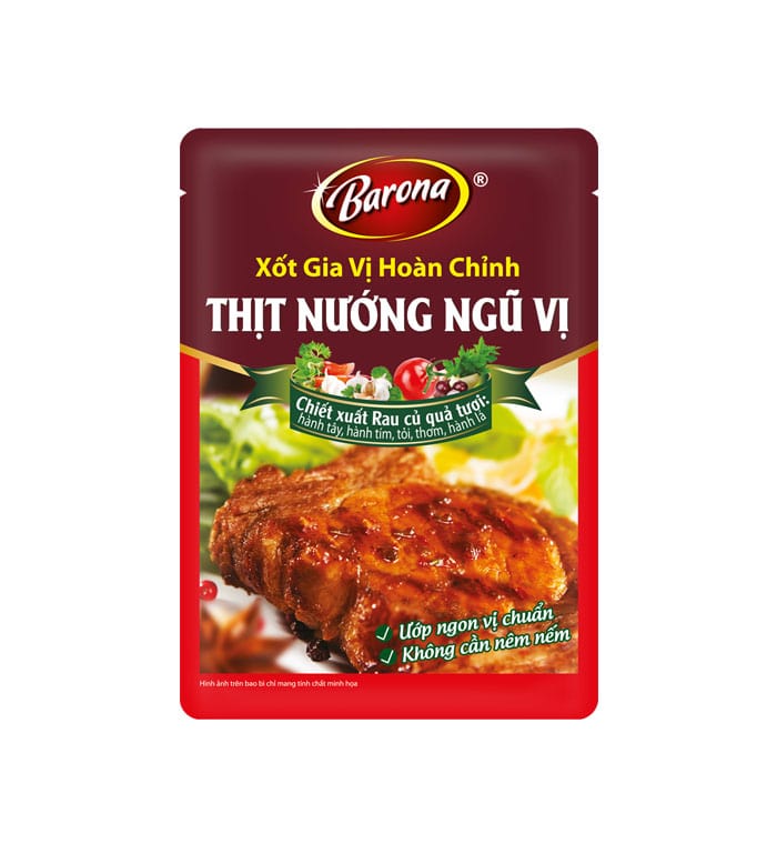 Xốt gia vị hoàn chỉnh Barona - Thịt nướng ngũ vị