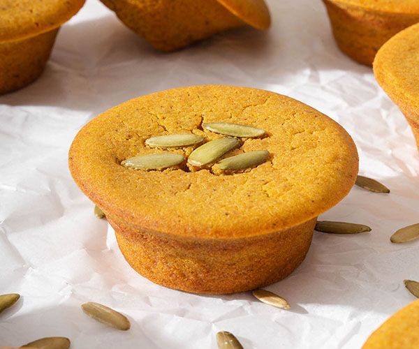 Bánh Muffin Mochi bí đỏ