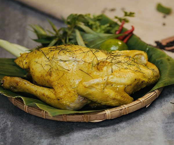 Gà nổ muối hột