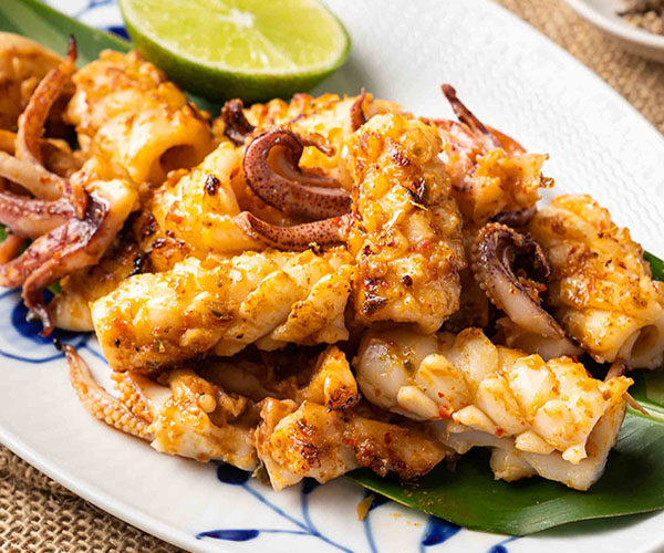 Mực nướng xốt cay
